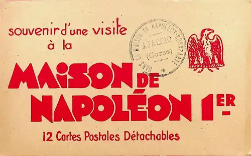 Booklet Ajaccio - Maison de Napoleon - 12 CPA -638123