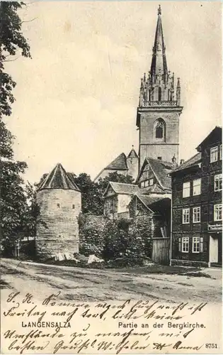 Langensalza, Partie an der Bergkirche -526656