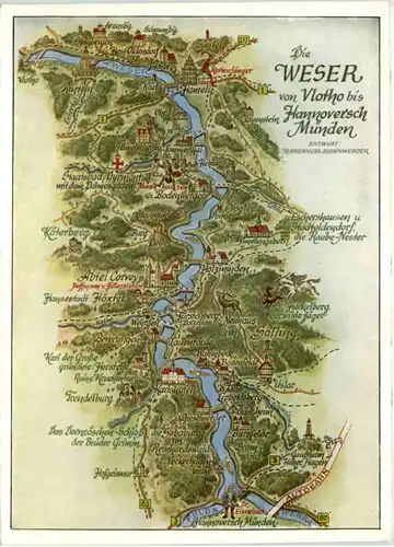 Die Weser von Vlotho bis Hann-Münden -527998