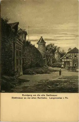 Langensalza, Rundgang um die alte Stadtmauer -526730