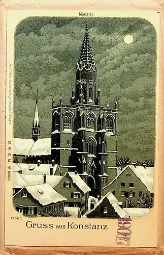 Gruss aus Konstanz - Litho auf orig. Metz Umschlag -638138