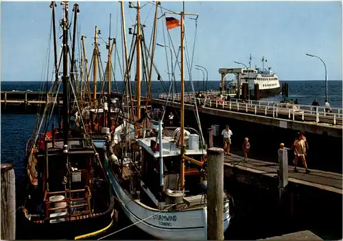 Sylt, Hafen mit Autofähre -528248