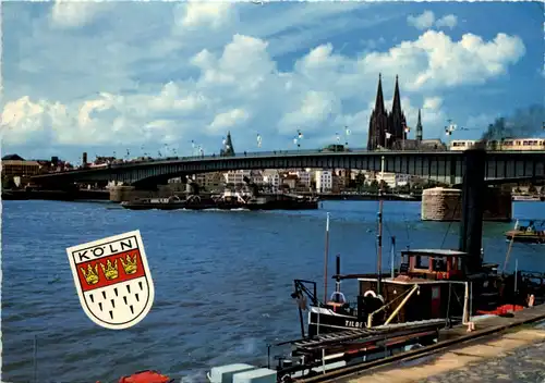 Köln, Dom und Rhein - Deutzer Brücke -526936