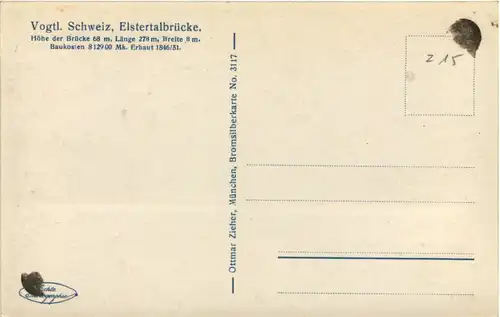 Elstertalbrücke, Vogtl. Schweiz -527694