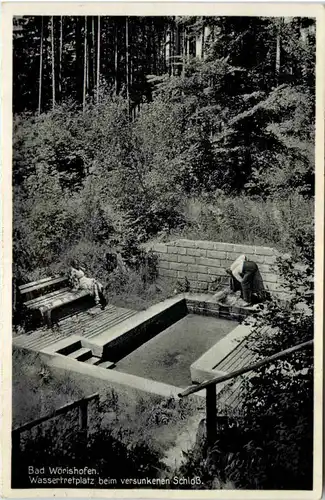 Bad Wörishofen, Wassertretplatz beim versunkenen Schloss -525886