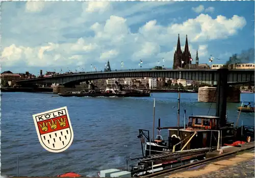 Köln, Dom und Rhein - Deutzer Brücke -527244