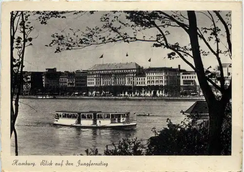 Hamburg, Blick auf den Jungfernstieg -527894