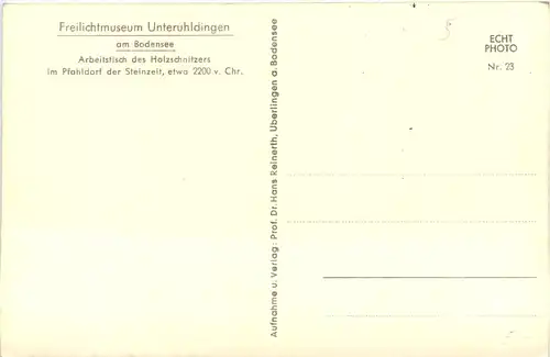 Freilichtmuseum Unteruhldingen am Bodensee, Arbeitstisch -510098