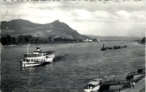 Bad Godesberg, Blick auf den Drachenfels -527176