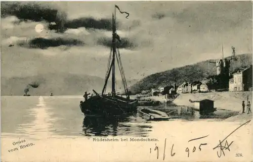 Rüdesheim bei Mondschein -528688