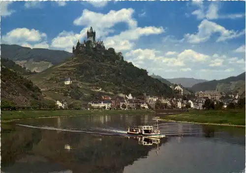 Mosel, Cochem mit Burg Cochem -527230