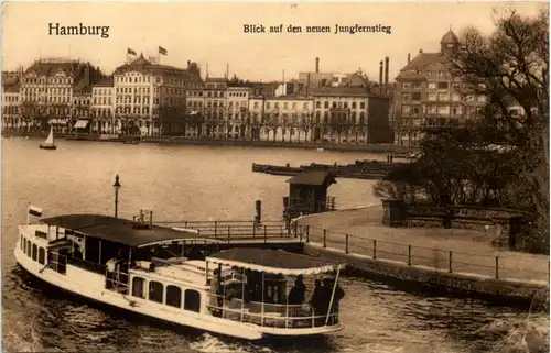 Hamburg, Blick auf den Jungfernstieg -527270
