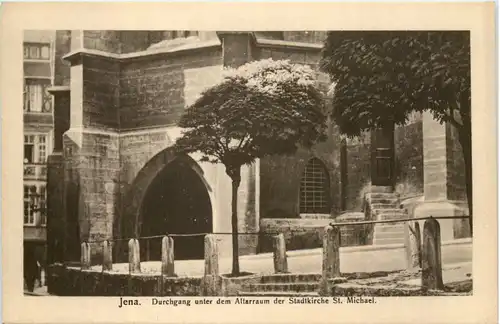 Jena, Durchgang unter dem Atlarraum der Stadtkirche St. Michael -526286