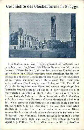 Brugge - Geschichte des glockenturms -600658