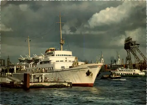 Hamburg, St. Pauli, Landungsbrücken, Seebäderschiff Wappen -527852