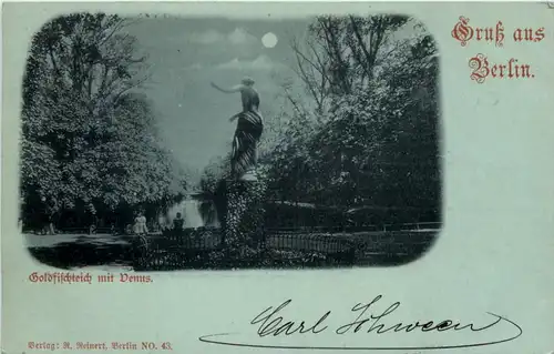Berlin, Goldfischteich mit Venus -510398