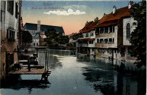 Erfurt, Blick von der Krämerbrücke -526486