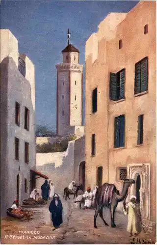 Morocco - A street in Mogador - Tucks -601138