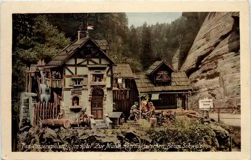 Herrnskretschen - Wasserspielwerk im Hotel zur Mühle -638240