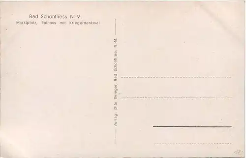 Bad Schönfliess - Marktplatz - Pommern -638210