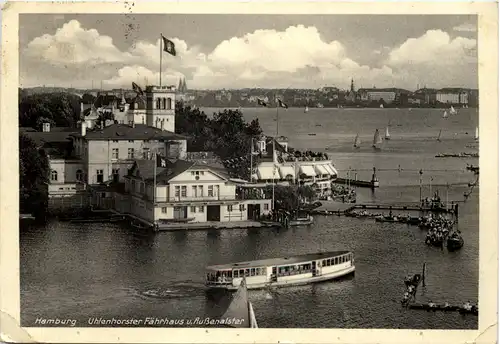 Hamburg, Uhlenhorster Fährhaus u. Aussenalster -528056