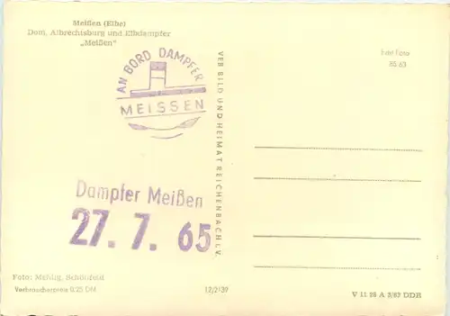 Meissen, Albrechtsburg und Dom und Elbdampfer Meissen -527026