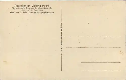 Andenken an Victoria Hecht, in Wolpertswende -511058