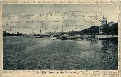Bremen - Vegesack - Die Weser bei Strandlust -601438