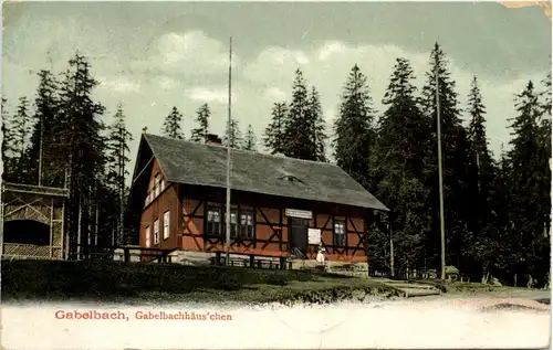 Gabelbach, Gabelbachhäuschen bei Ilmenau -511238