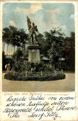 Aaperwald bei Düsseldorf - Gruss vom 39er Denkmal -638630