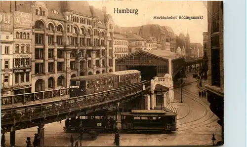 Hamburg, Hochbahnhof Rödingsmarkt -529476