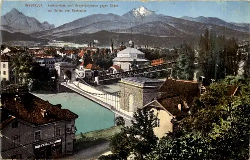 Innsbruck, Kettenbrücke und Hungerburgbahn -527686