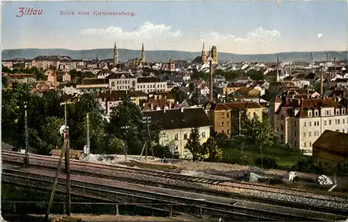 Zittau, Blick vom Kummersberg -528884