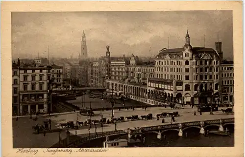 Hamburg, Jungfernstieg, Alsterarcaden -529676