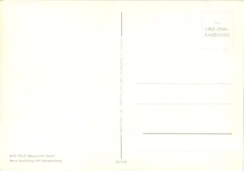 Bad Tölz, Neue Isarbrücke mit Kalvarienberg -529786