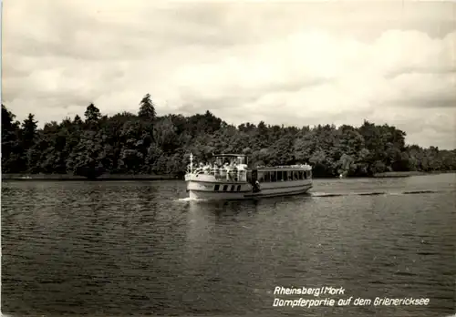 Rheinsberg (Mark), Dampferpartie auf dem Grienericksee -529896
