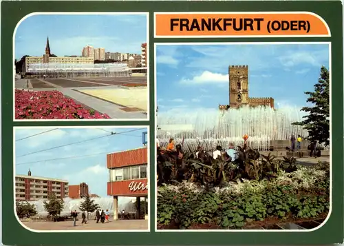 Frankfurt Oder, Blick vom Hochhaus zur Karl Marx Strasse -529886