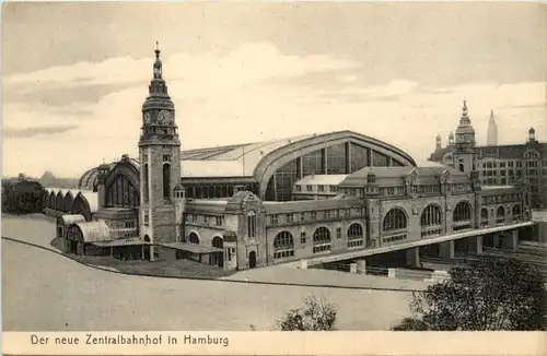 Hamburg, der neue Zentralbahnhof -529474