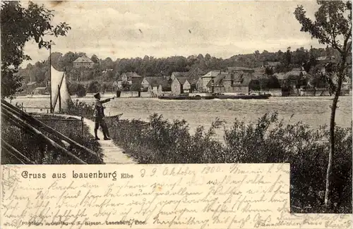 Gruss aus Lauenberg Elbe -529326