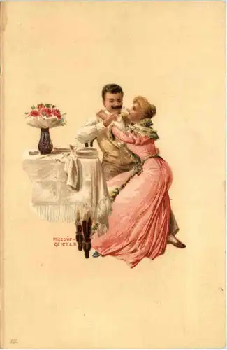 Erotik - Künstlerkarte Hegedüs-Geiger -602518