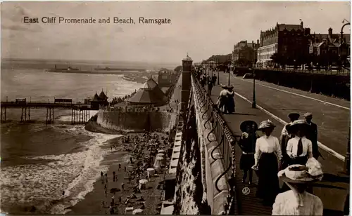 Ramsgate - East Cliff Promenade and Beach -638404