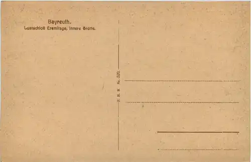 Bayreuth, Lustschloss Eremitage, innere Grotte -529662