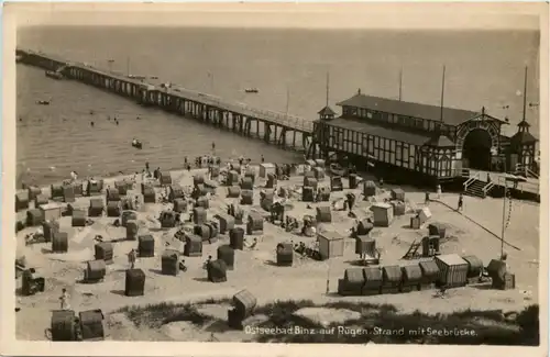 Binz a. Rügen, Strand mit Seebrücke -530266
