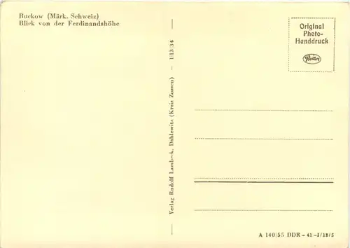 Buckow - Märkische Schweiz, Blick von der Ferdinandshöhe -530082