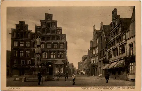 Lüneburg, Grapengiesserstrasse mit Schütting -530806