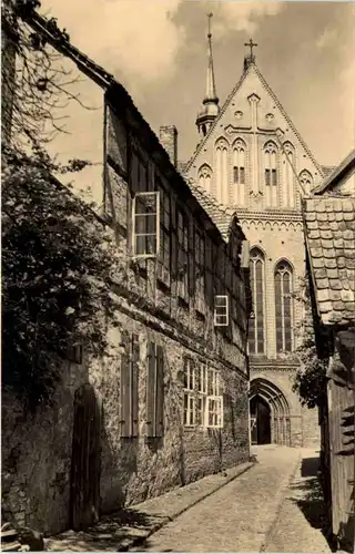 Güstrow, Alter Winkel mit Blick auf den Dom -531226