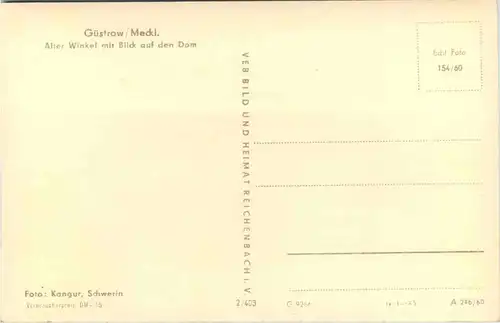Güstrow, Alter Winkel mit Blick auf den Dom -531226