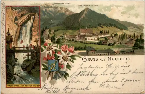 Gruss aus Neuberg - Litho -603688
