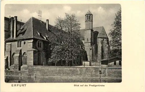 Erfurt - Blick auf die Predigerkirche -614638