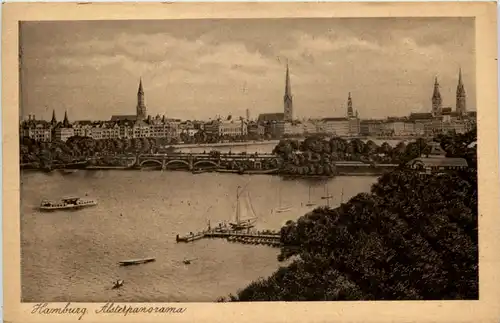 Hamburg, Alsterpanorama -529718